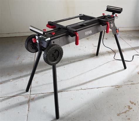 Craftsman Deluxe Miter Saw Stand Heavy Duty 10 Inch 12 Inch Universal ...