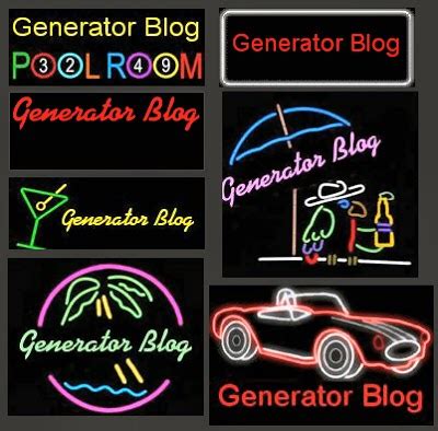 The Generator Blog: Custom Neon Sign Generator.