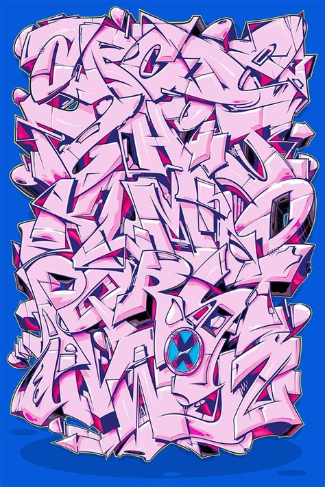 Graffiti Wildstyle Alphabet