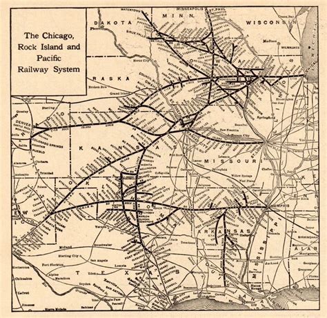 Chicago Rock Island And Pacific Railroad Map - Printable Online