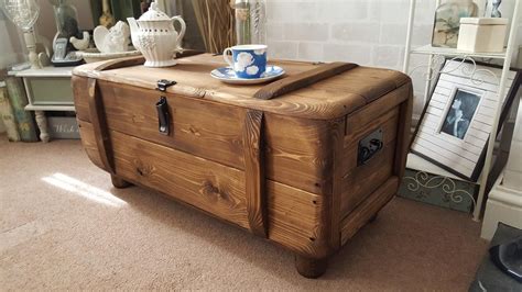 Rustic Trunk Vintage Coffee Table Chest Industrial Army - Etsy | Chest coffee table, Vintage ...