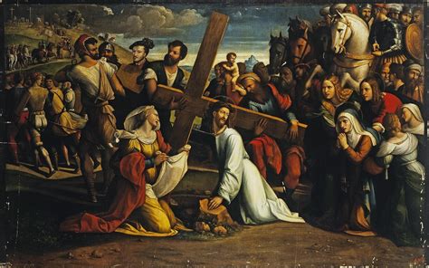 Carrying of the Cross (Saint Veronica) Painting | Il Garofalo Oil Paintings