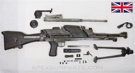 BREN Mk1m Parts Kit With Torch Cut Receiver Pieces and Bipod, .303 British