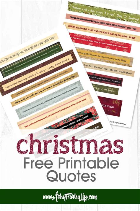 Christmas Quotes For Art Journaling (Includes Free Printable) · Artsy Fartsy Life