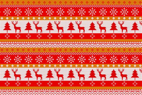 Ugly Christmas Sweater Pattern Graphic by eartdesign · Creative Fabrica