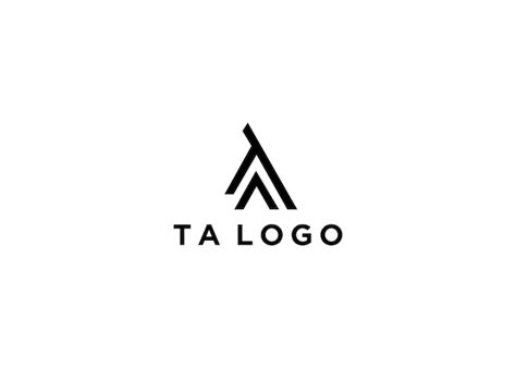 Premium Vector | Ta logo design vector illustration