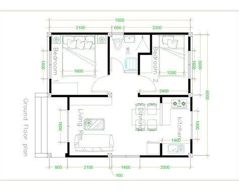 Best simple house plans 6×7 with 2 bedrooms hip roof house plans 3d ...