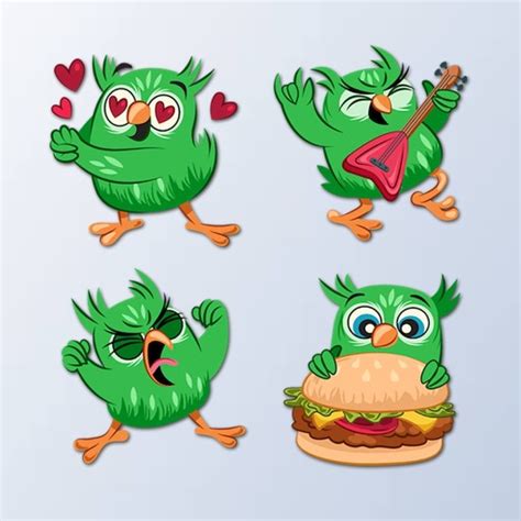 Owl Emojis - Owl Stickers Pack by mohamed taoufik