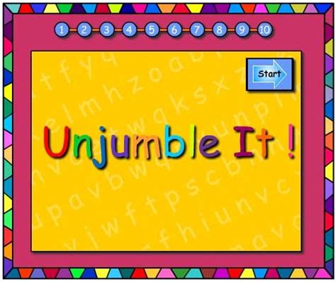 Jumbled Letters Revision - Studyladder Interactive Learning Games