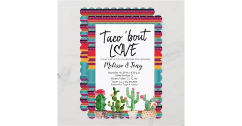 Taco Bout Love Couples Shower Invitation | Zazzle