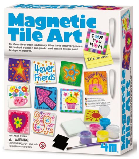 Amazon.com: 4M Magnetic Tile Art: Toys & Games