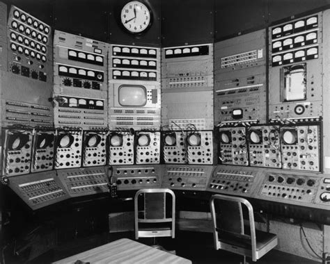 Control Room At The Bevatron Particle Accelerator Of University Of California Radiation ...