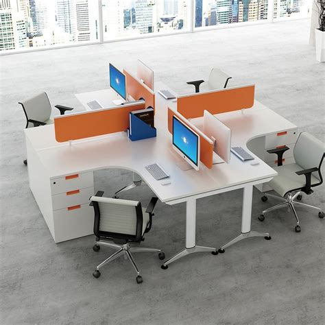 Plywood 4 Seater Modular Office Workstation at Rs 7500/square feet in ...