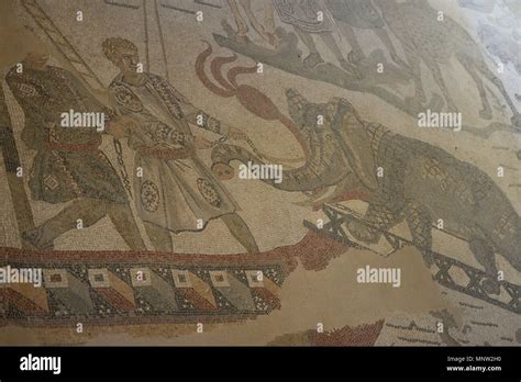 mosaic floor of a Roman villa Stock Photo - Alamy