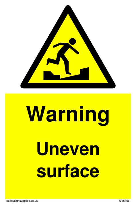 Warning Uneven surface sign from Safety Sign Supplies