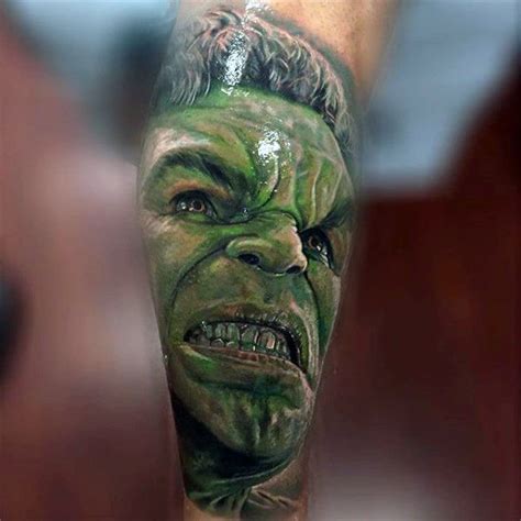 100 Incredible Hulk Tattoos For Men - Gallant Green Design Ideas | Tattoo ideen