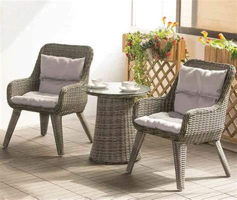 Factory direct sale Wicker Patio Furniture Lounge Chair Chat Set Small ...