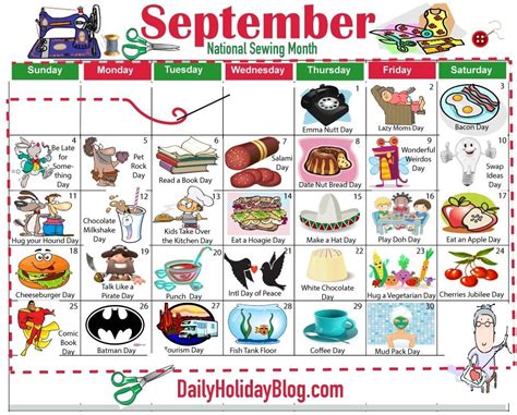 September 2020 Daily Holidays Special And Wacky Days | Calendar Template Printable