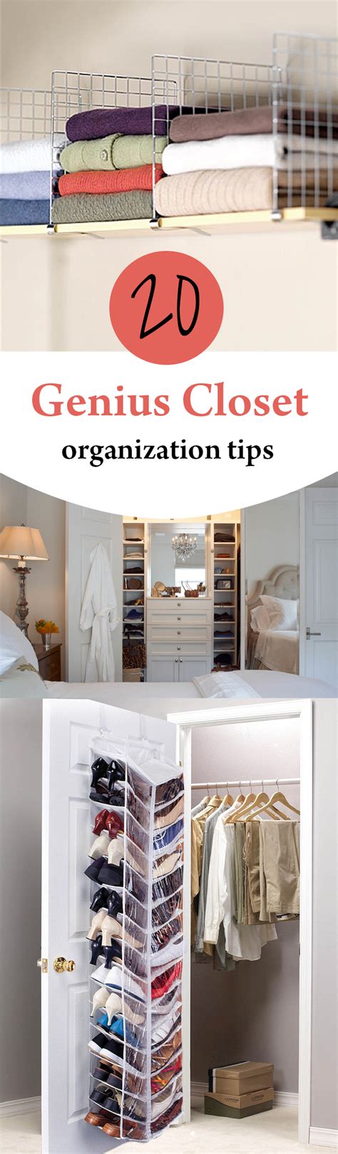 20 Genius Closet Organization Tips - Wrapped in Rust