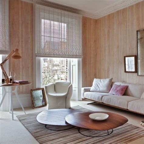 Beautiful wooden wall panels as an elegant accent wall