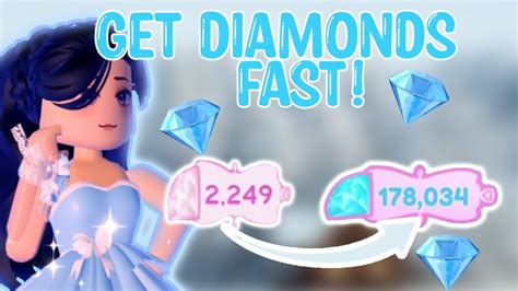 HOW TO GET DIAMONDS FAST AND EASY!! (Royale high) - YouTube