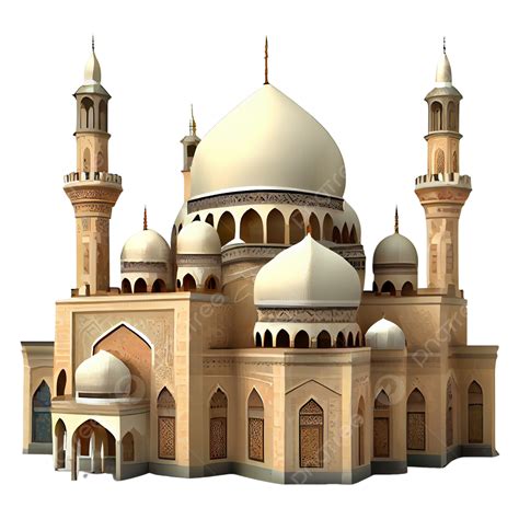 3d Islamic Muslim Masjid, Islamic 3d, Masjid, Mosque PNG Transparent Clipart Image and PSD File ...