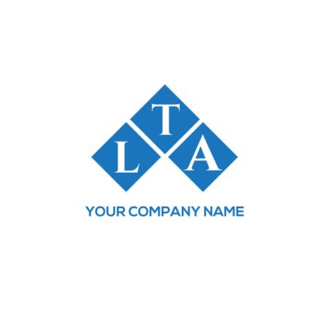 LTA letter design.LTA letter logo design on white background. LTA ...