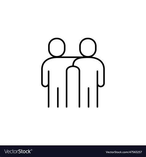 Hug icon Royalty Free Vector Image - VectorStock