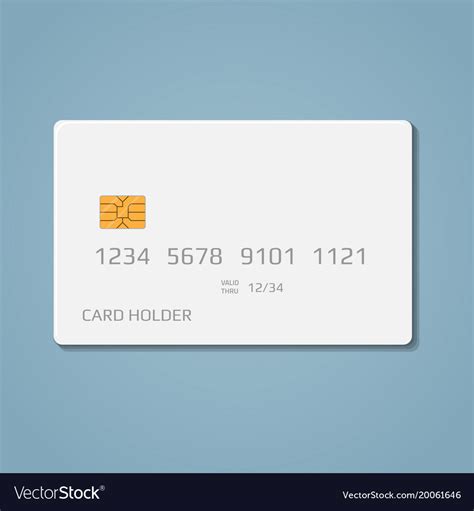 Bank credit debit card Royalty Free Vector Image