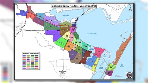 Mosquito spraying schedule, map of spray routes | kiiitv.com