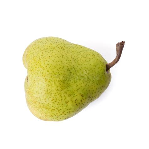 Fresh Green Pear Isolated on White Background Stock Photo - Image of ...