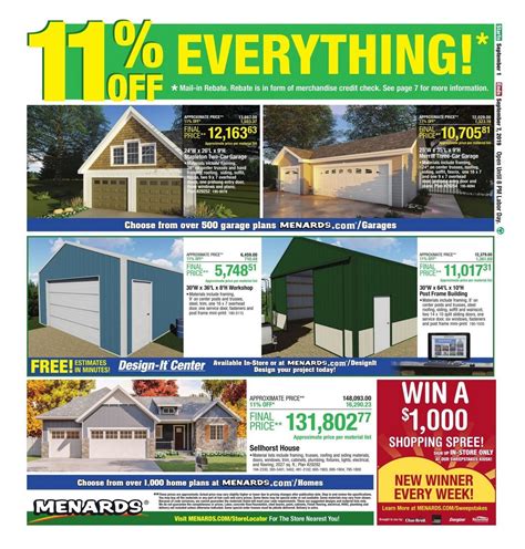 Menards Weekly Ad Sep 1 – Sep 7, 2019