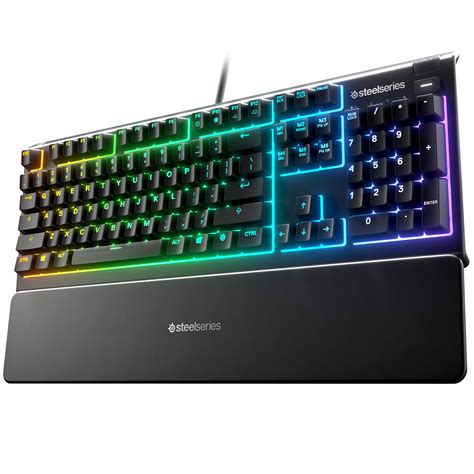 SteelSeries Apex 3 RGB Gaming Keyboard – 10-Zone RGB Illumination ...