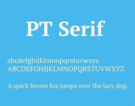 PT Serif Font Free Download - Free Fonts