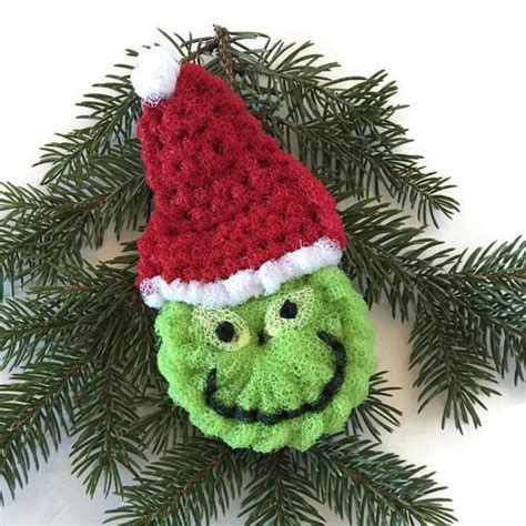 Grinch Dish Scrubbies Choose 1 8 Christmas Scrubbies - Etsy