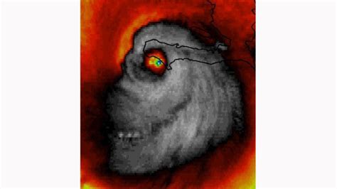 Irma demonic face of elephant or pig in new Satellite imagery - Strange ...