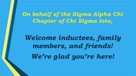 Sigma Alpha Chi Chapter of Chi Sigma Iota - ppt download