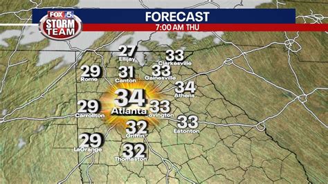 Atlanta weather: 3 rounds of rain, flurries over the next 7 days | FOX ...