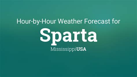 Hourly forecast for Sparta, Mississippi, USA