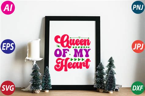 Queen of My Heart Retro Design Graphic by Creative store · Creative Fabrica