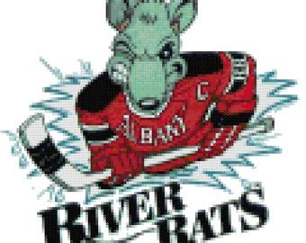 AHL Albany River Rats Logo Cross Stitch Pattern - Etsy