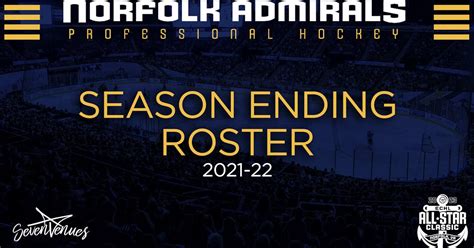 Admirals Announce 2021-22 Season-Ending Roster | Norfolk Admirals