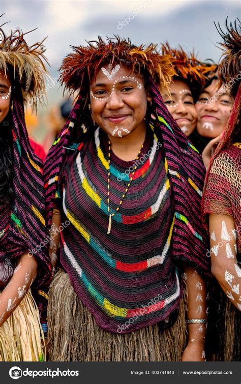 Indonesia Papua New Guinea Wamena Irian Jaya August 2018 Young – Stock ...