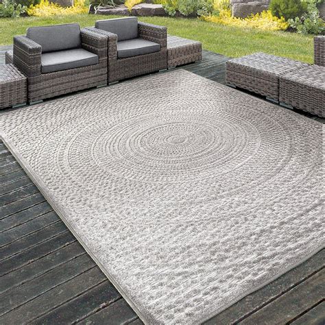 RUGS AREA RUGS OUTDOOR RUGS INDOOR OUTDOOR CARPET GRAY BIG GREY PATIO 5x8 RUGS ~ | eBay