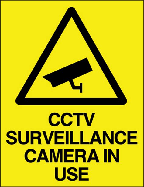 CCTV Surveillance camera in use sign