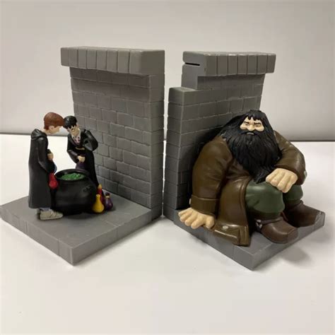 HARRY POTTER BOOK ends Ron + Hagrid Collectable rare limited Edition ...