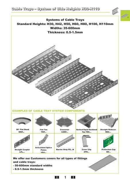 cable tray types and sizes - IOT Wiring Diagram