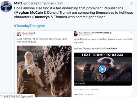 Twitter Trolls Meghan McCain for Comparing Herself to Game of Thrones ...