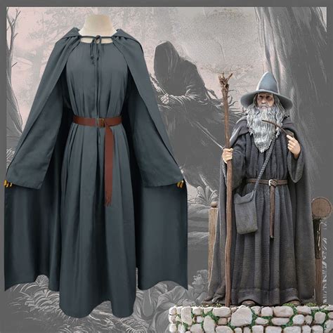 Gandalf Gandalf Wizard Lord of The Ringgss Hobbit Cosplay Costume Thin ...