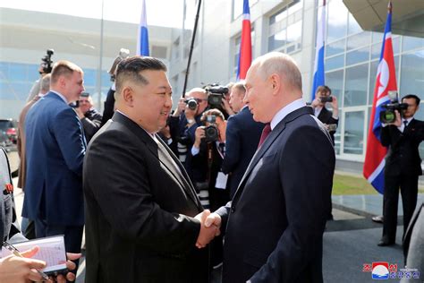 North Korea's Kim Jong Un checks out Putin's ride at Russia summit ...